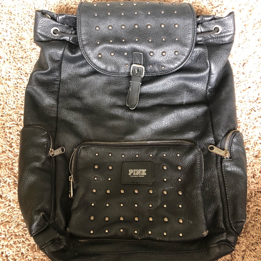 Pink Victoria secret leather book bag